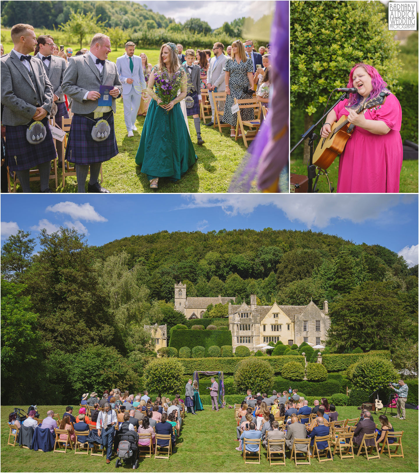 Owlpen Manor outdoor Wedding ceremony, Owlpen Manor Cotswolds Wedding Photographer, Owlpen Manor Wedding, Owlpen Manor