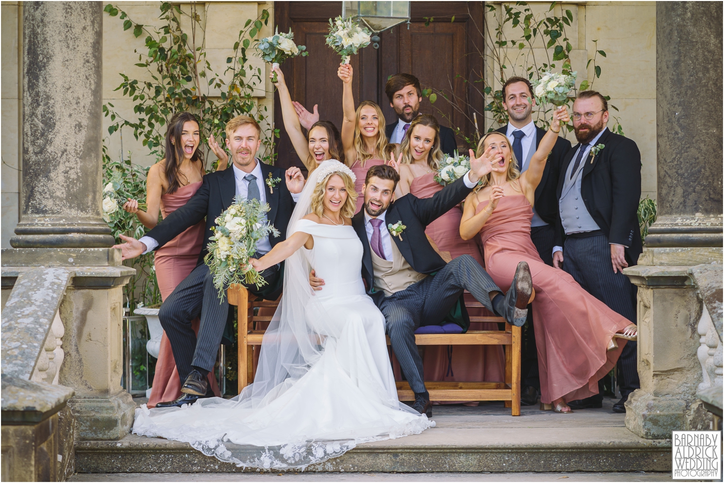 Fun Wedding Photography, Birdsall House Fun Wedding Photos, Malton Wedding Photography, Yorkshire Wedding Country House Venue, Birdsall House Ruins Photos, Birdsall House Wedding Photographer