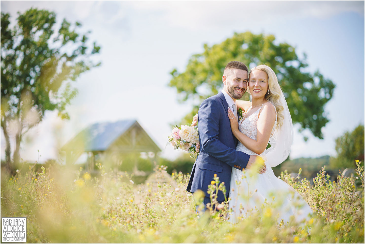 Relaxed wedding photos at Wharfedale Grange near Harrogate by Yorkshire Wedding Photographer Barnaby Aldrick