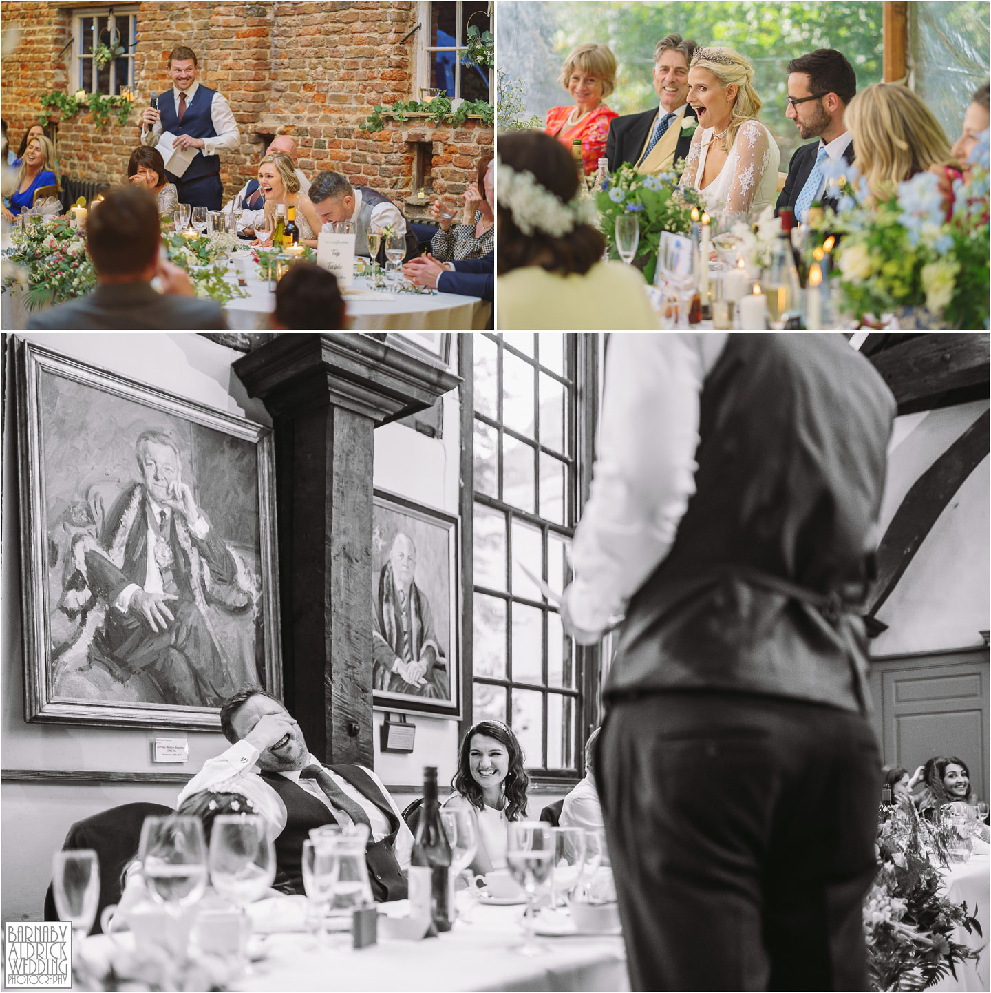 Candid speech photos at Meols Hall near Southport by Wedding Photographer Barnaby Aldrick