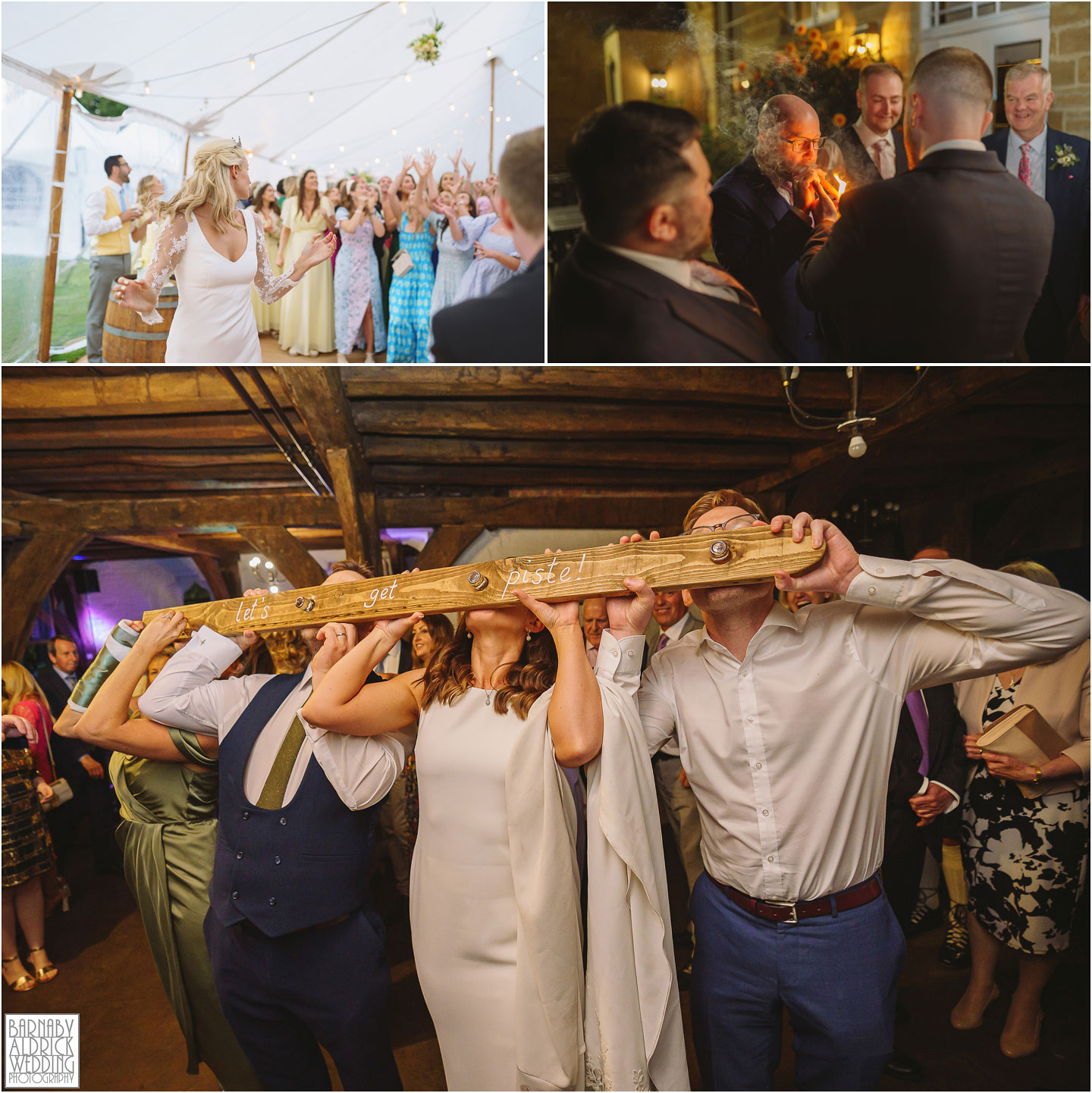 Candid evening wedding photography moments at The Merchant Adventurers Hall in Yorkshire