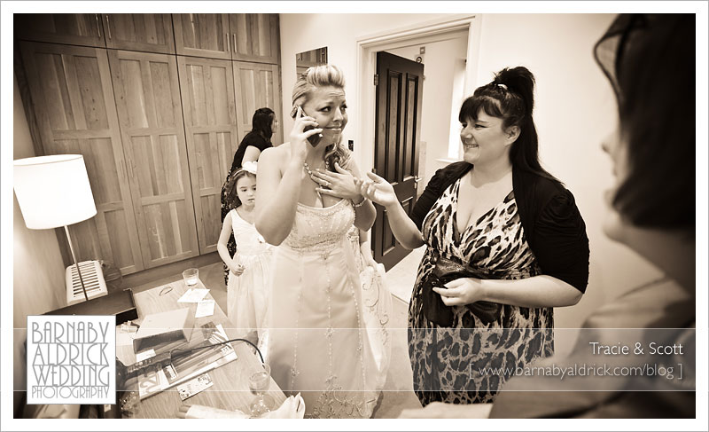 Tracie & Scott Woodlands Hotel Leeds Yorkshire Wedding photography by Barnaby Aldrick