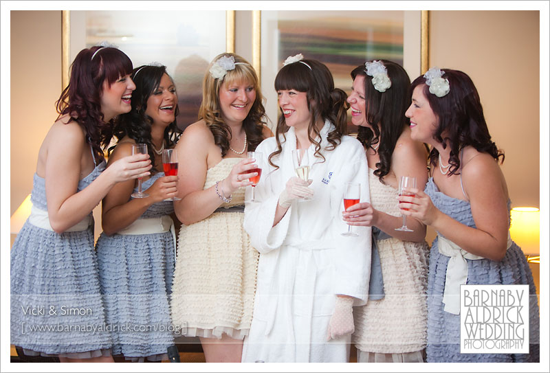 Vicki & Simon at The Old Swan, Harrogate Winter Wedding Photography by Barnaby Aldrick