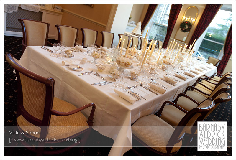 Vicki & Simon at The Old Swan, Harrogate Winter Wedding Photography by Barnaby Aldrick