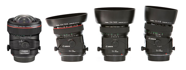 Canon tilt shift lenses