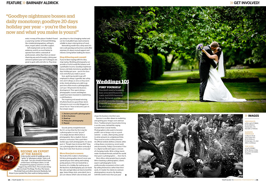 Digital Photography Magazine Wedding Photography Feature