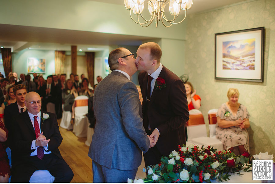 Gay Wedding at The Black Swan in Helmsley by Barnaby Aldrick