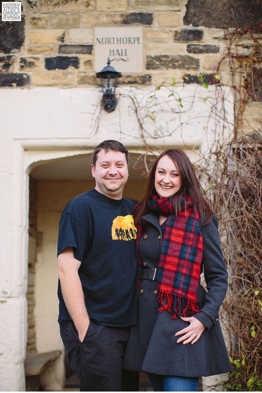 Pre-wedding photography at Northorpe Hall in Mirfield