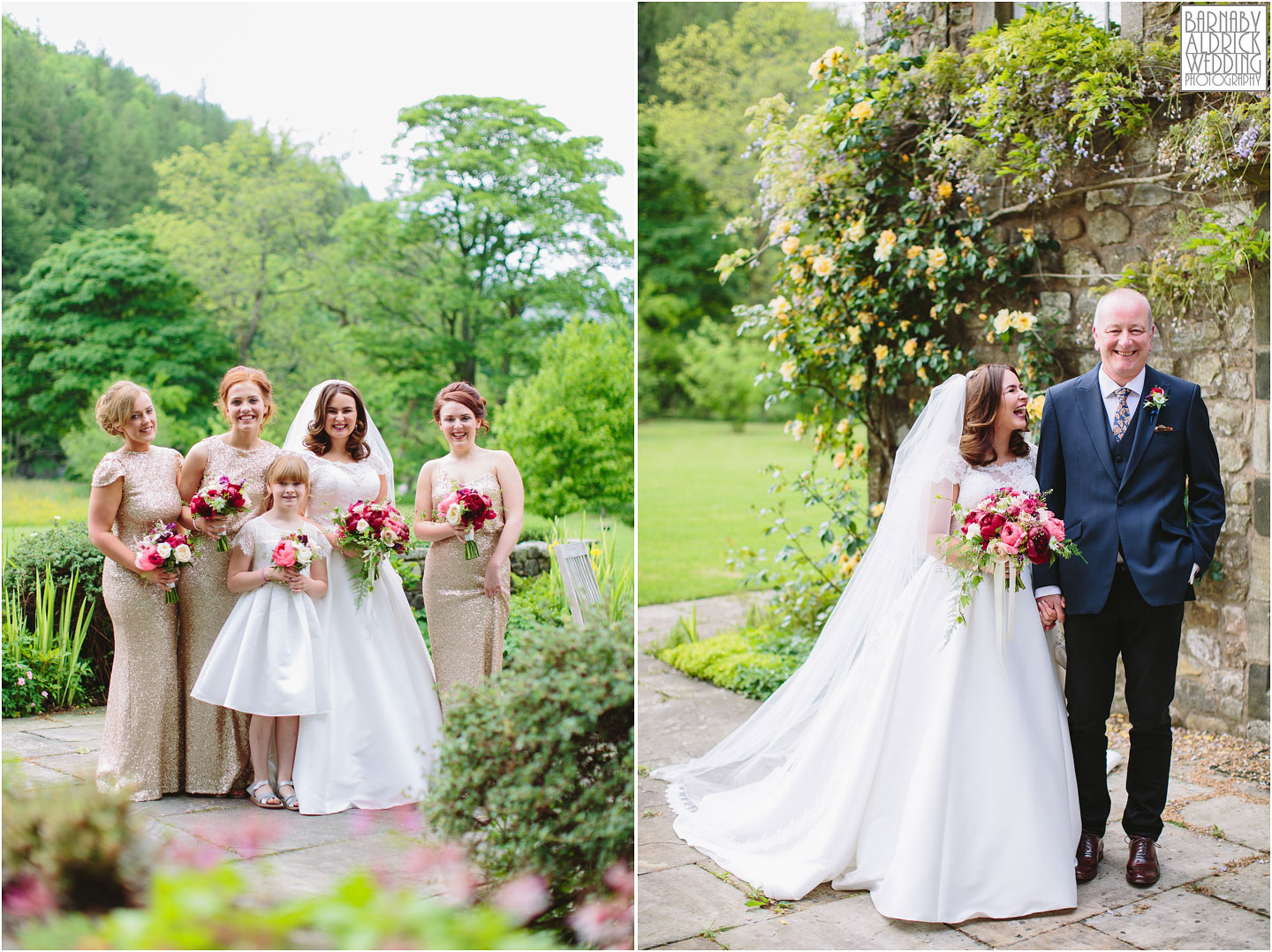 Summer wedding photography at the Inn at Whitewell; Clitheroe Wedding Photographer Lancashire; Lancashire Wedding photography; Barnaby Aldrick Wedding Photography