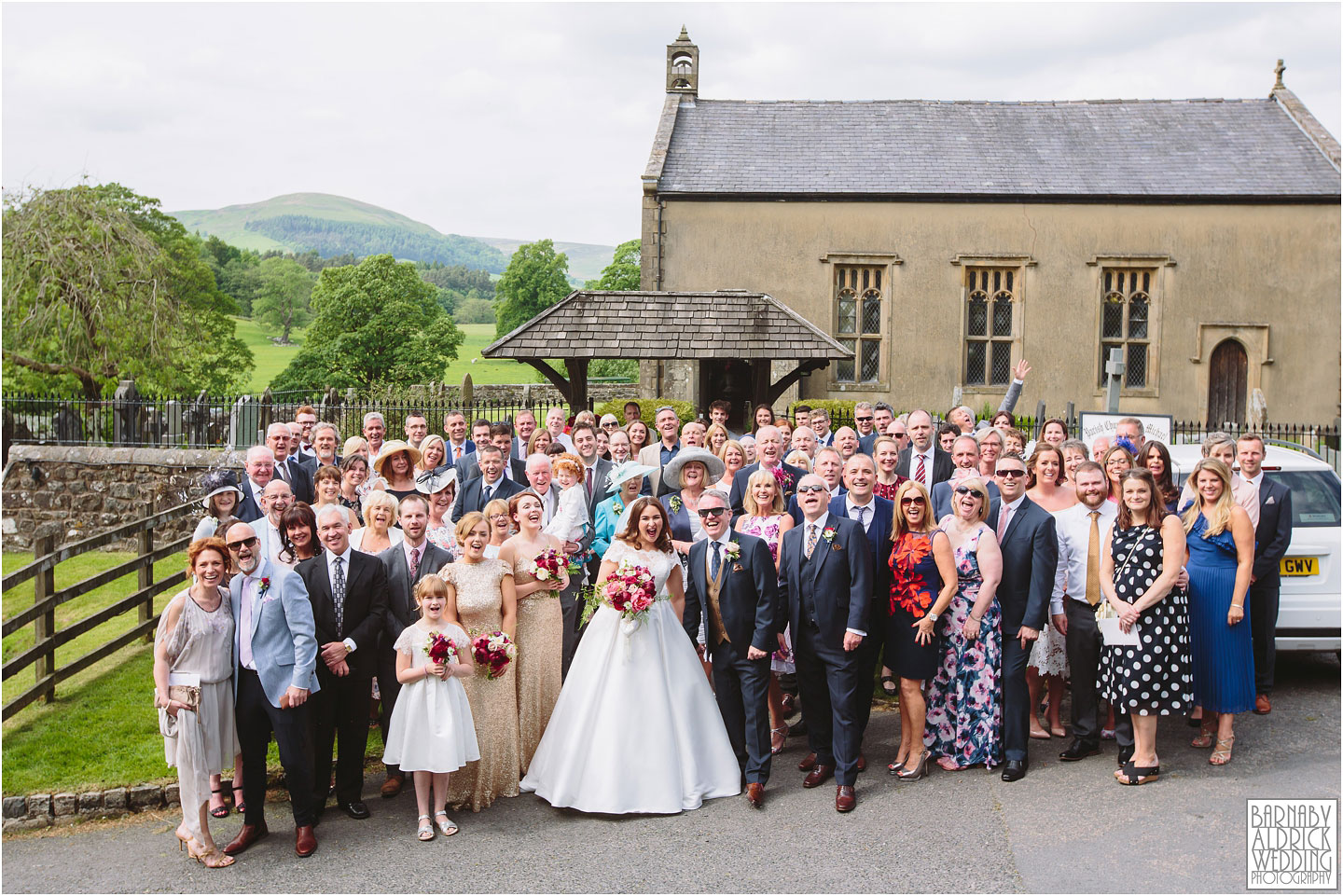 Summer wedding photography at the Inn at Whitewell; Clitheroe Wedding Photographer Lancashire; Lancashire Wedding photography; Barnaby Aldrick Wedding Photography