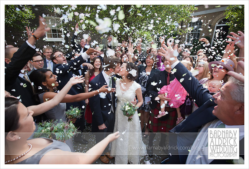 Central London Wedding Confetti Photograph