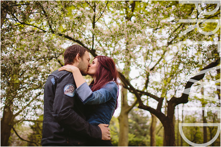 Practice portraits at a pre-wedding shoot in Roundhay Park at The Mansion in Leeds
