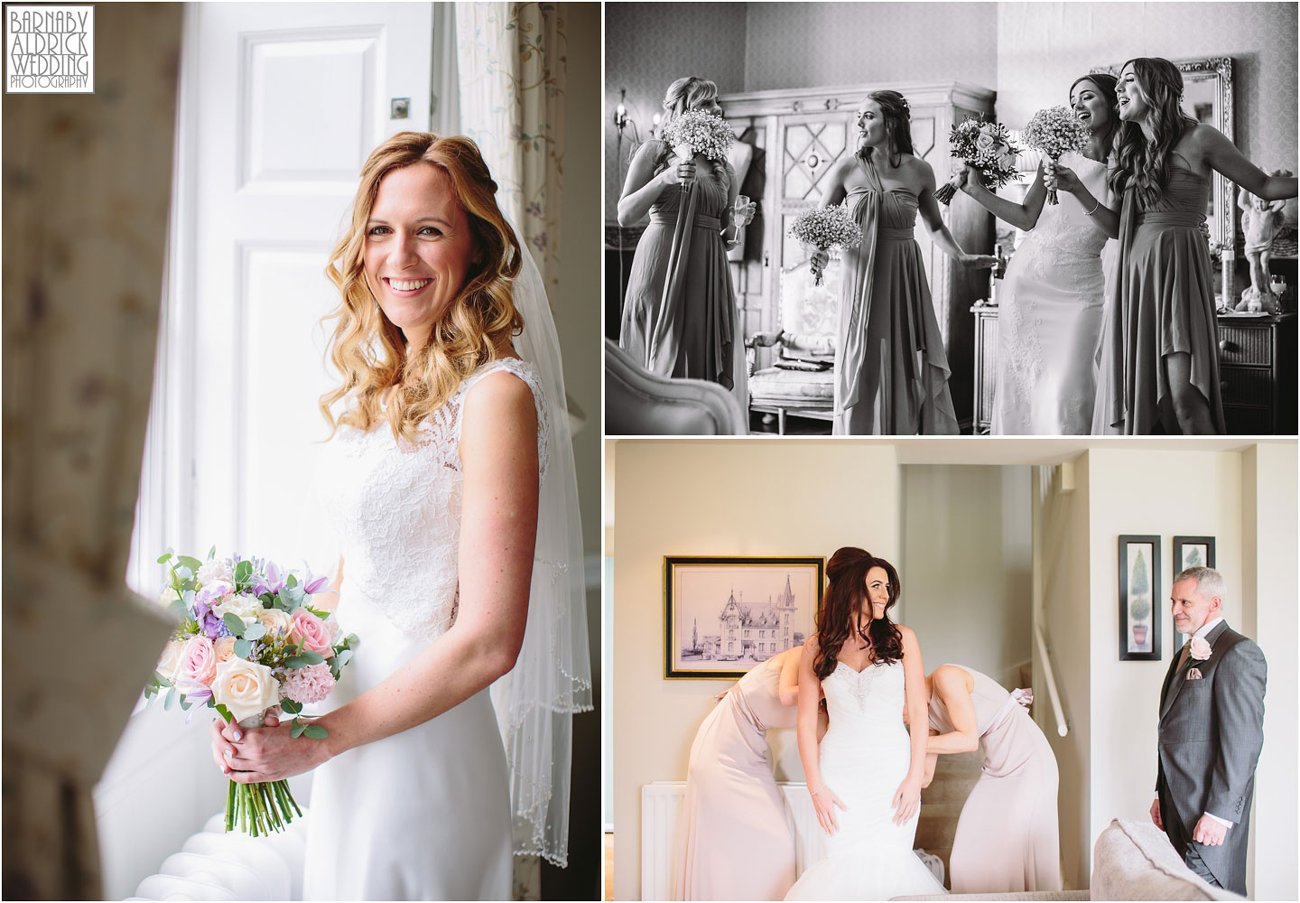Beautiful bridal preparations, Middleton Lodge wedding photography, Priory Cottages wedding photography, Crow Hill Marsden wedding photography