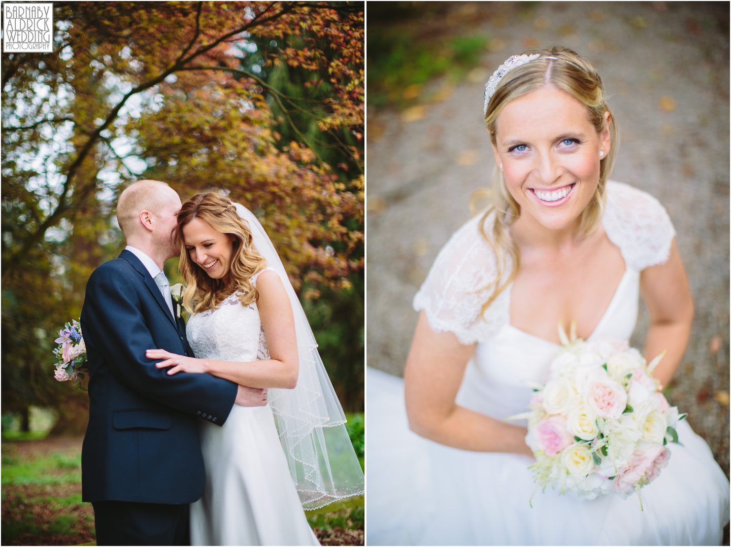 Relaxed wedding couple portraits at Middleton Lodge