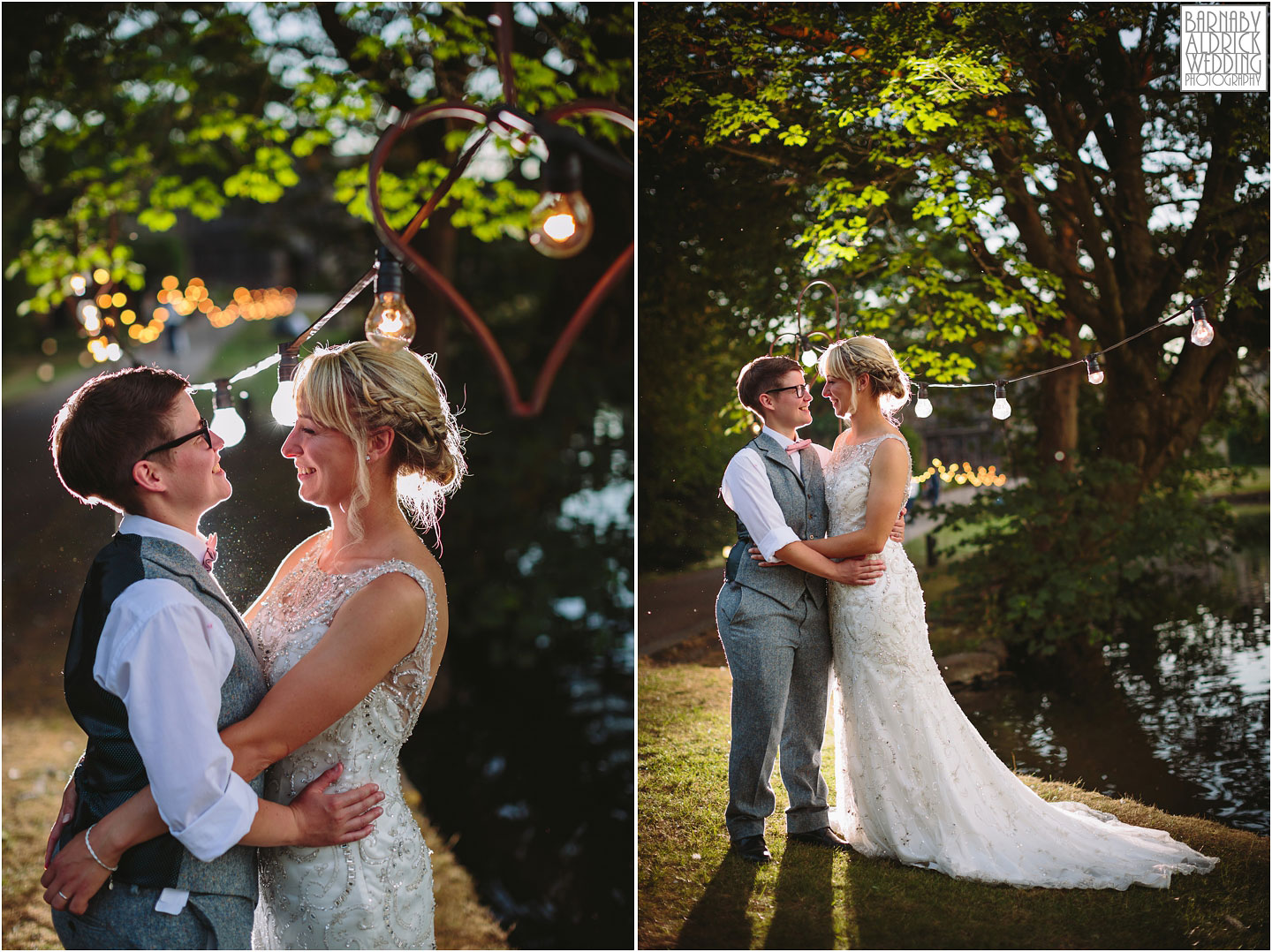 Gay wedding photography at East Riddlesden Hall in Yorkshire