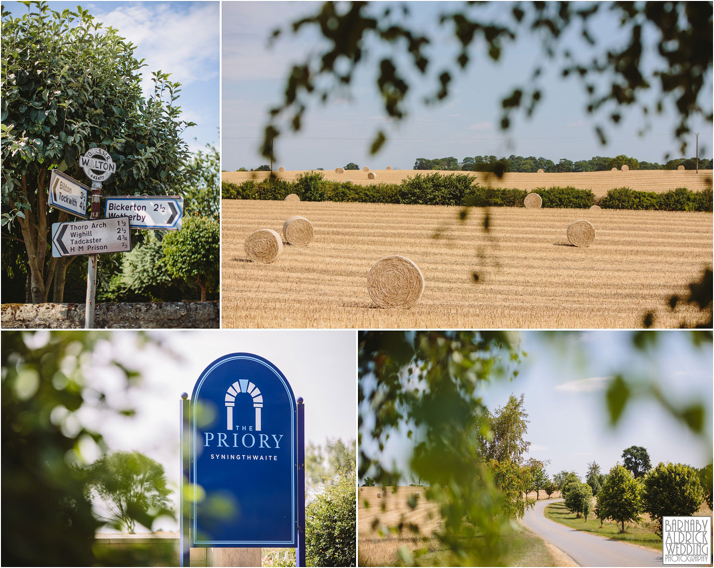 Farm Barn wedding at Priory Cottages Wetherby