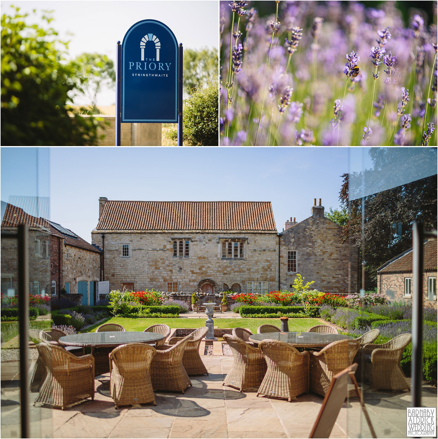 Wedding barn photos at Priory Cottages near Wetherby in Yorkshire