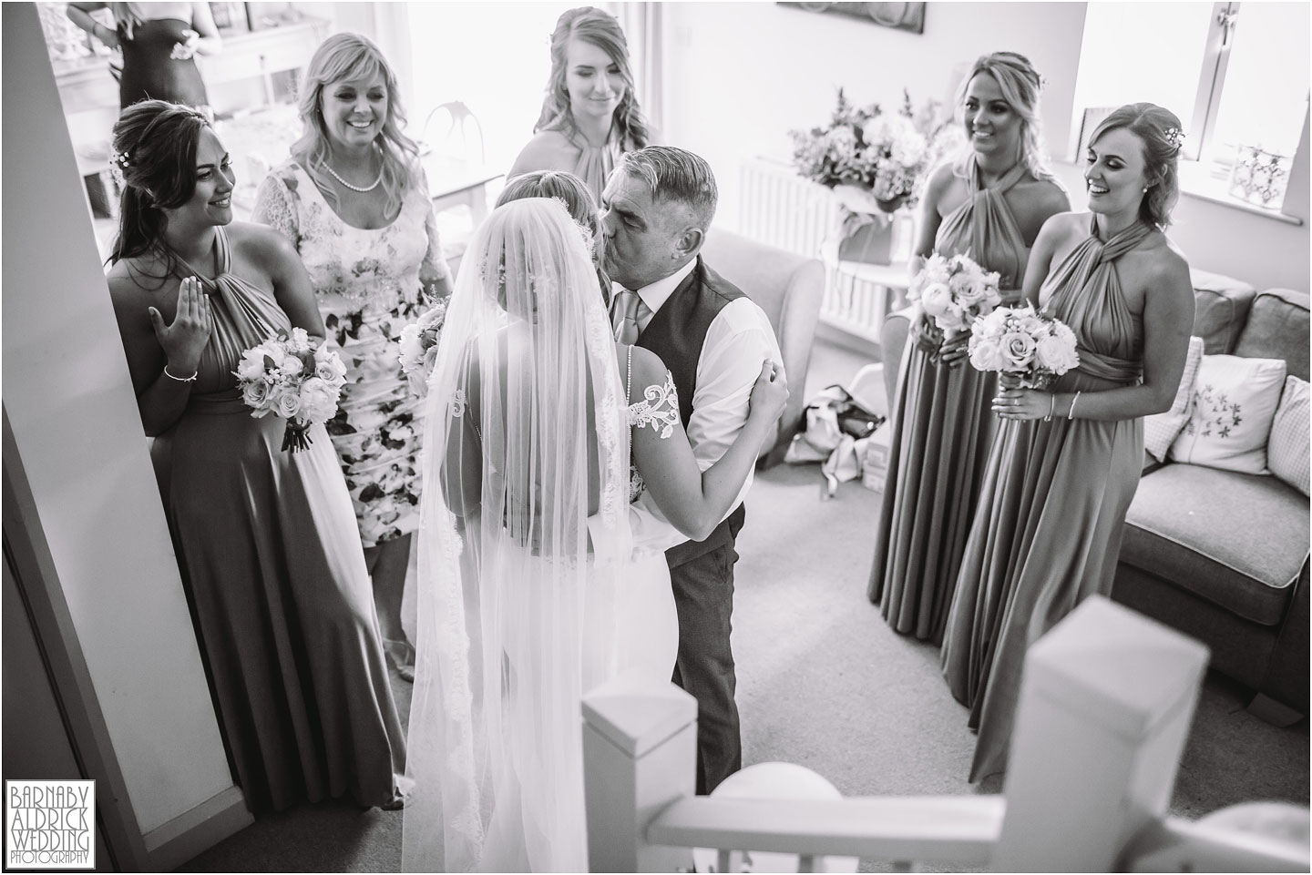 A wedding photography moment at Priory Cottages near Wetherby in Yorkshire