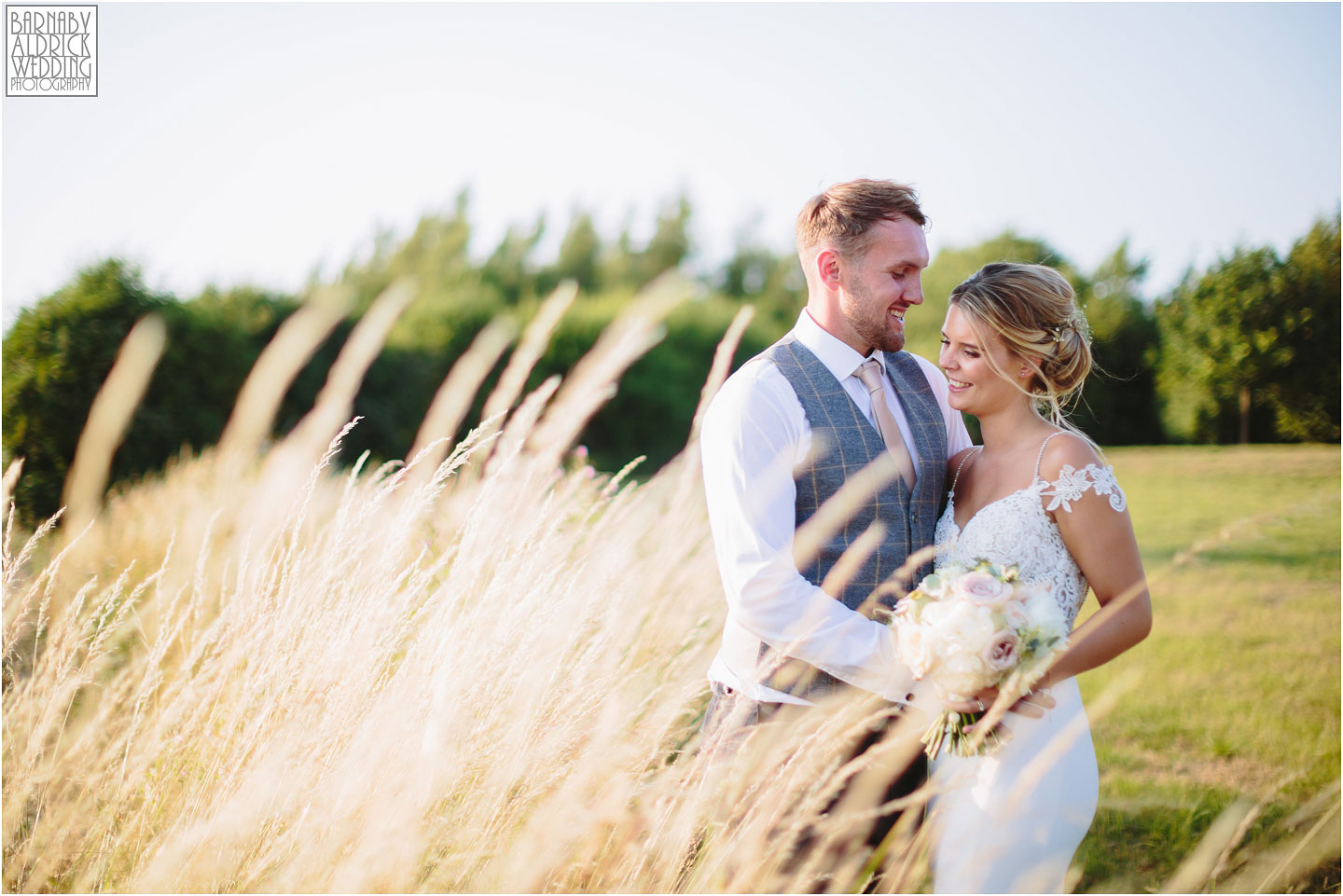 Wedding couple portraits at Priory Cottages near Wetherby in Yorkshire