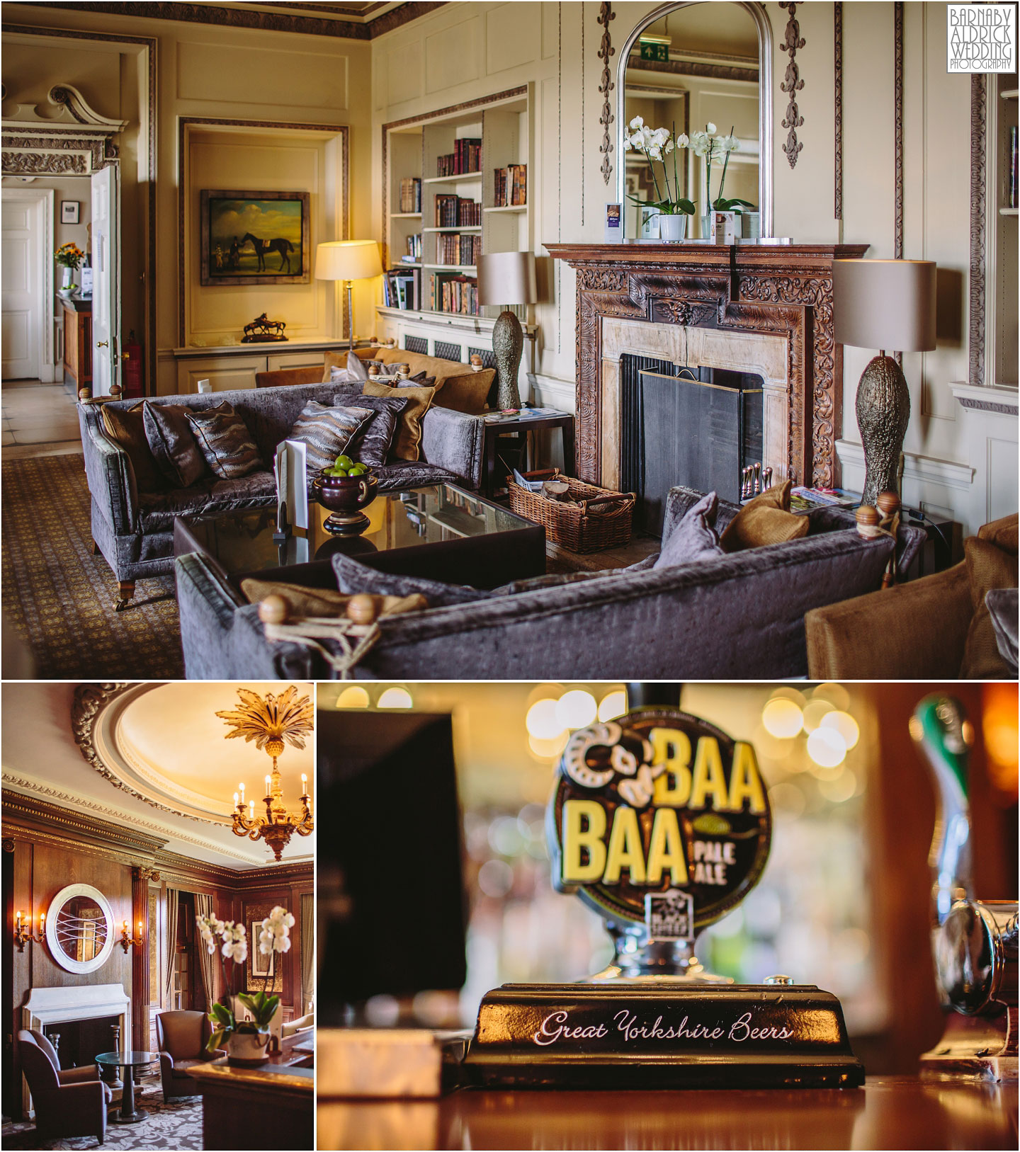 Interior details at Wood Hall near Wetherby in West Yorkshire