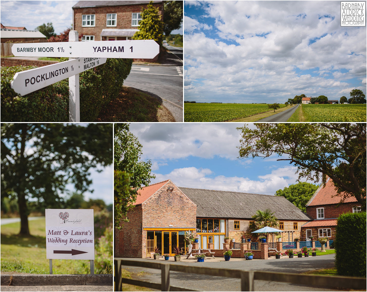 Barmbyfields Barn wedding venue near York