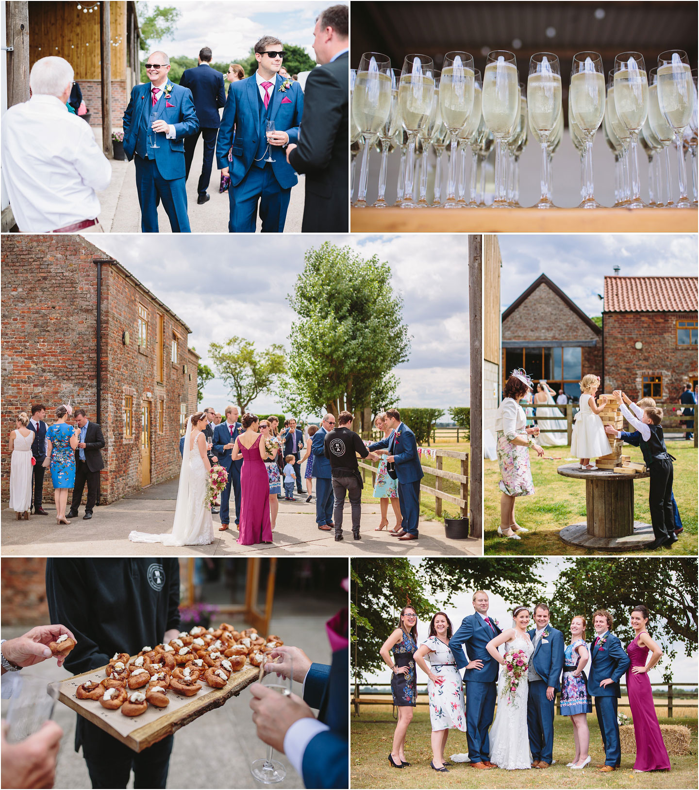 Barmbyfields Barn wedding reception images near York