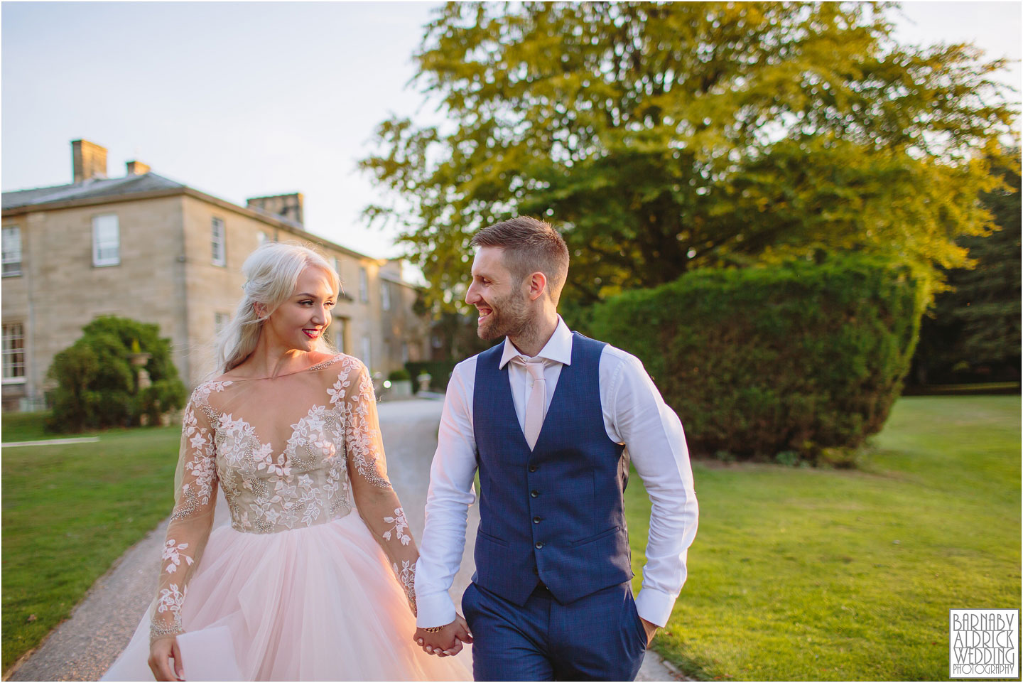 Golden hour portraits at Saltmarshe Hall Wedding Photos, Wedding photography at Saltmarshe Hall, East Yorkshire Wedding Photos