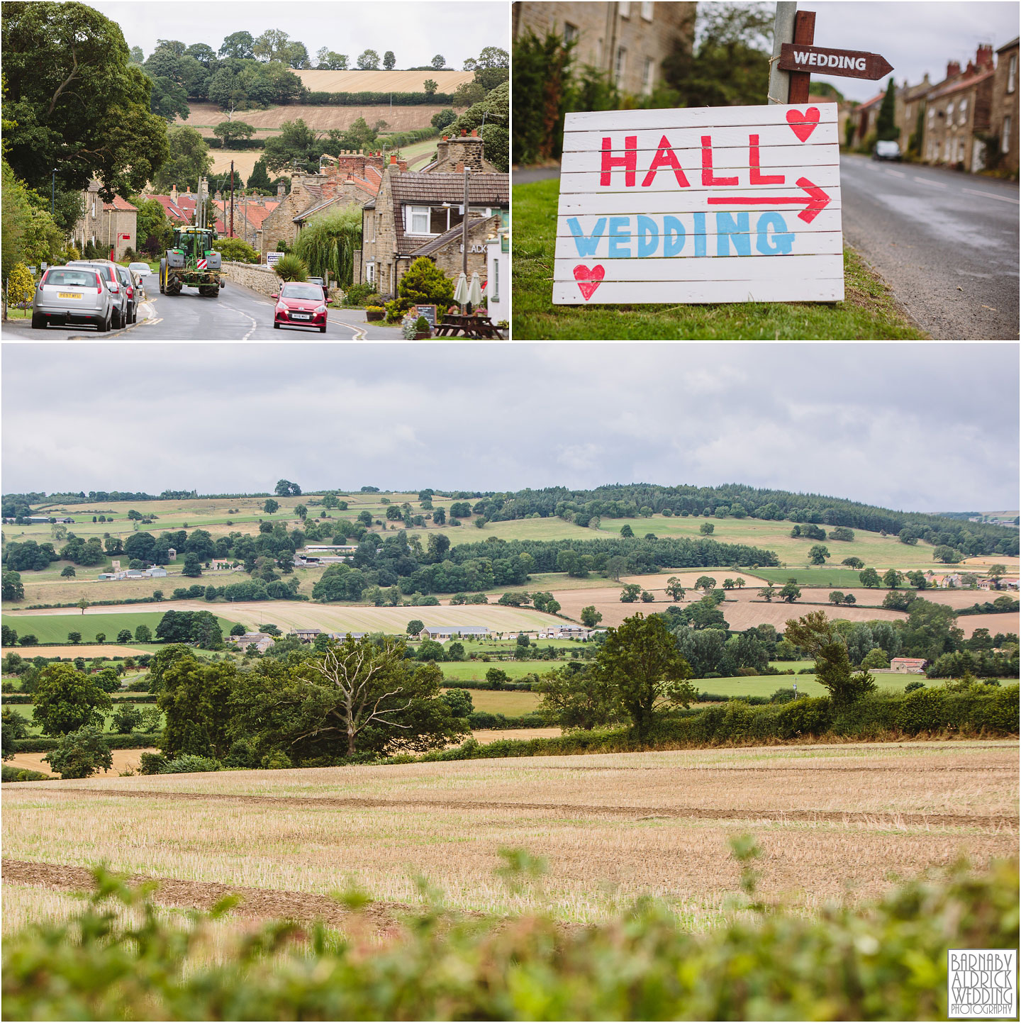 Dales Landscape around Yorkshire Wedding Barns in Gilling West near Richmond