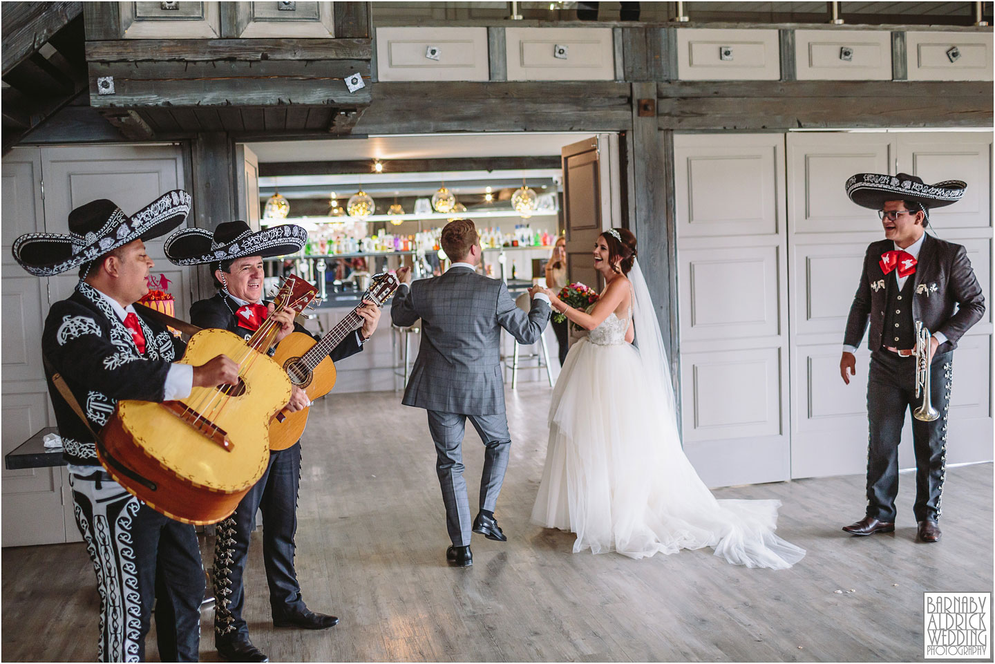 Yorkshire Mexican Mariachi band at Yorkshire Wedding Barn near Richmond