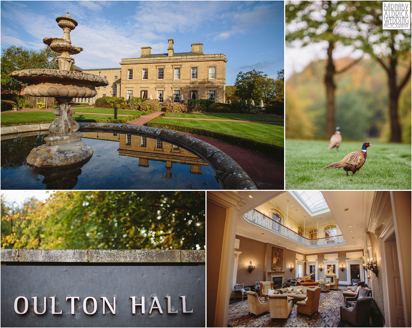 Oulton Hall wedding photographer, autumn wedding photo at Oulton Hall, Leeds wedding venues, West Yorkshire wedding hotels