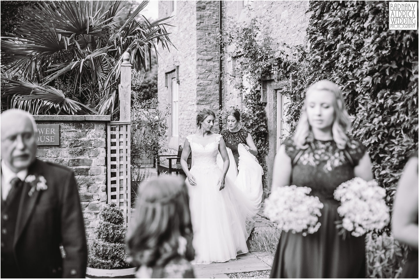 A bride heads for her civil ceremony at Rowton Castle, Shropshire Wedding Photographer, Shrewsbury wedding venue, Amazing UK Castle Wedding