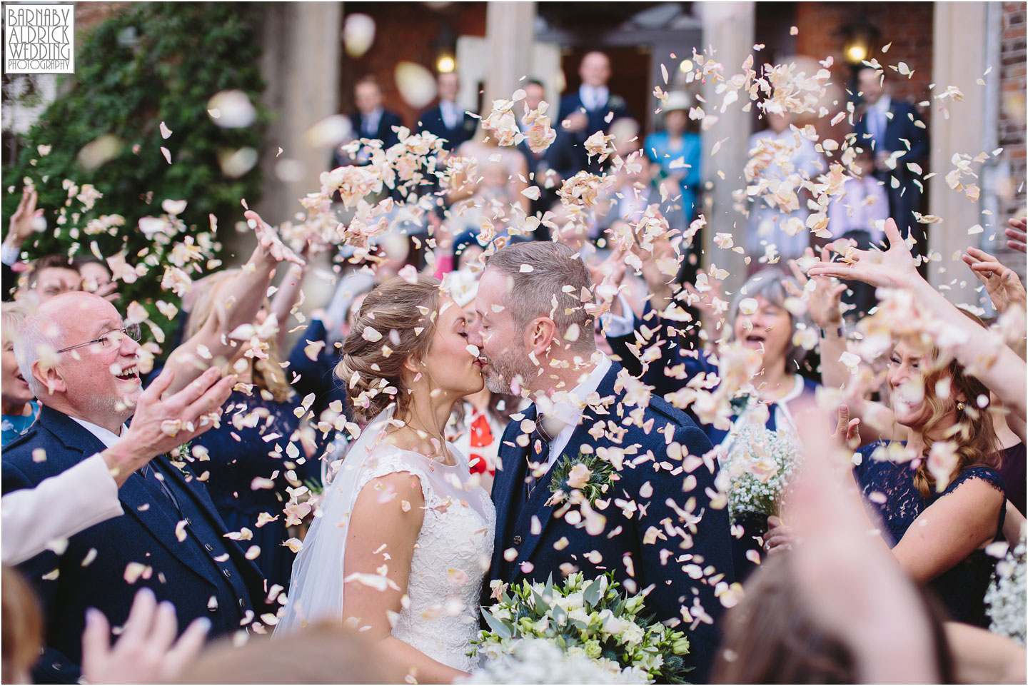 Amazing confetti wedding photo at Rowton Castle Wedding Photos, Shropshire Wedding Photographer, Shrewsbury wedding venue, Amazing UK Castle Wedding