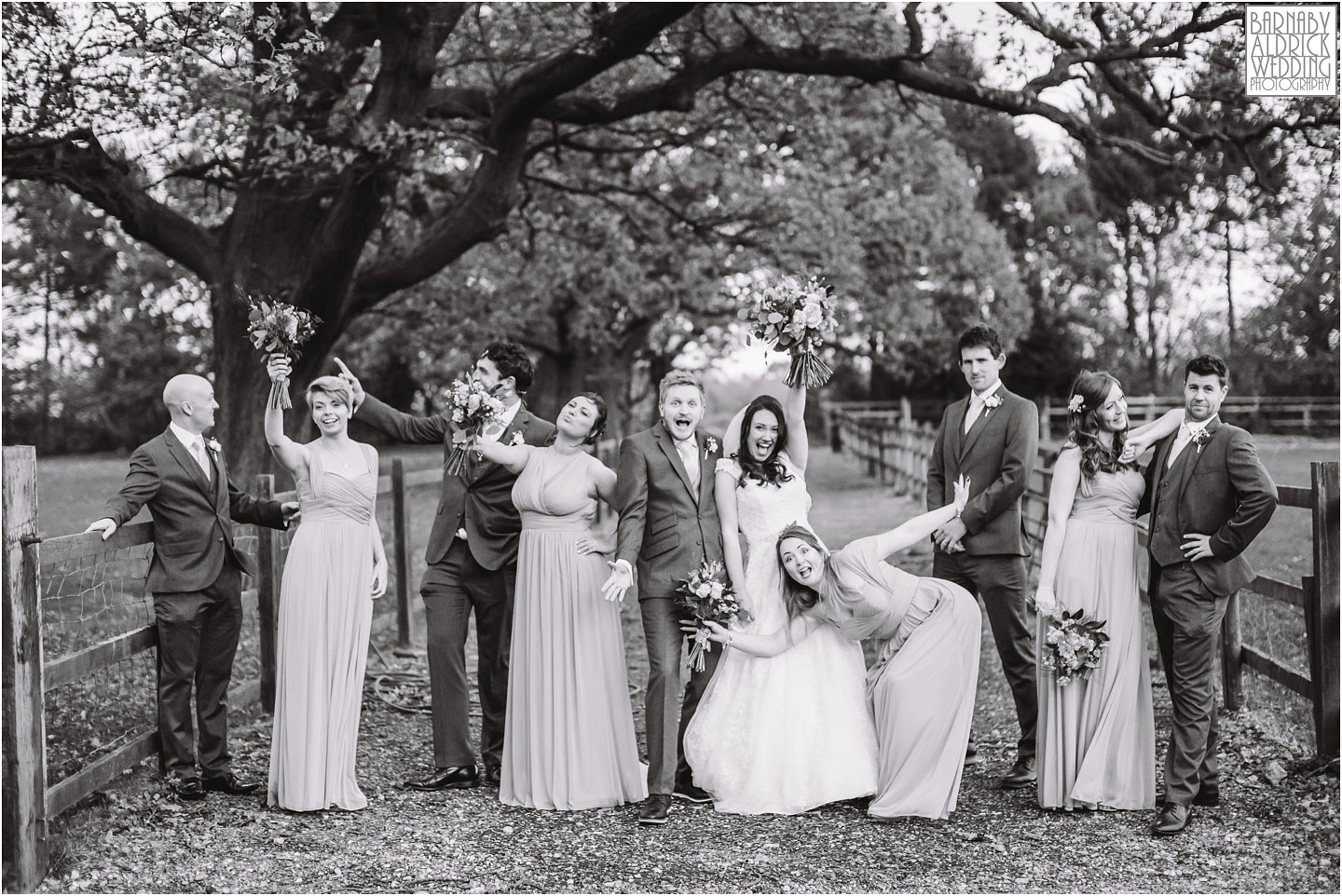 fun wedding group shots at Villa Farm Wedding Photos, York unusual wedding venues, York Barn wedding venue, York Barn wedding at Villa Farm