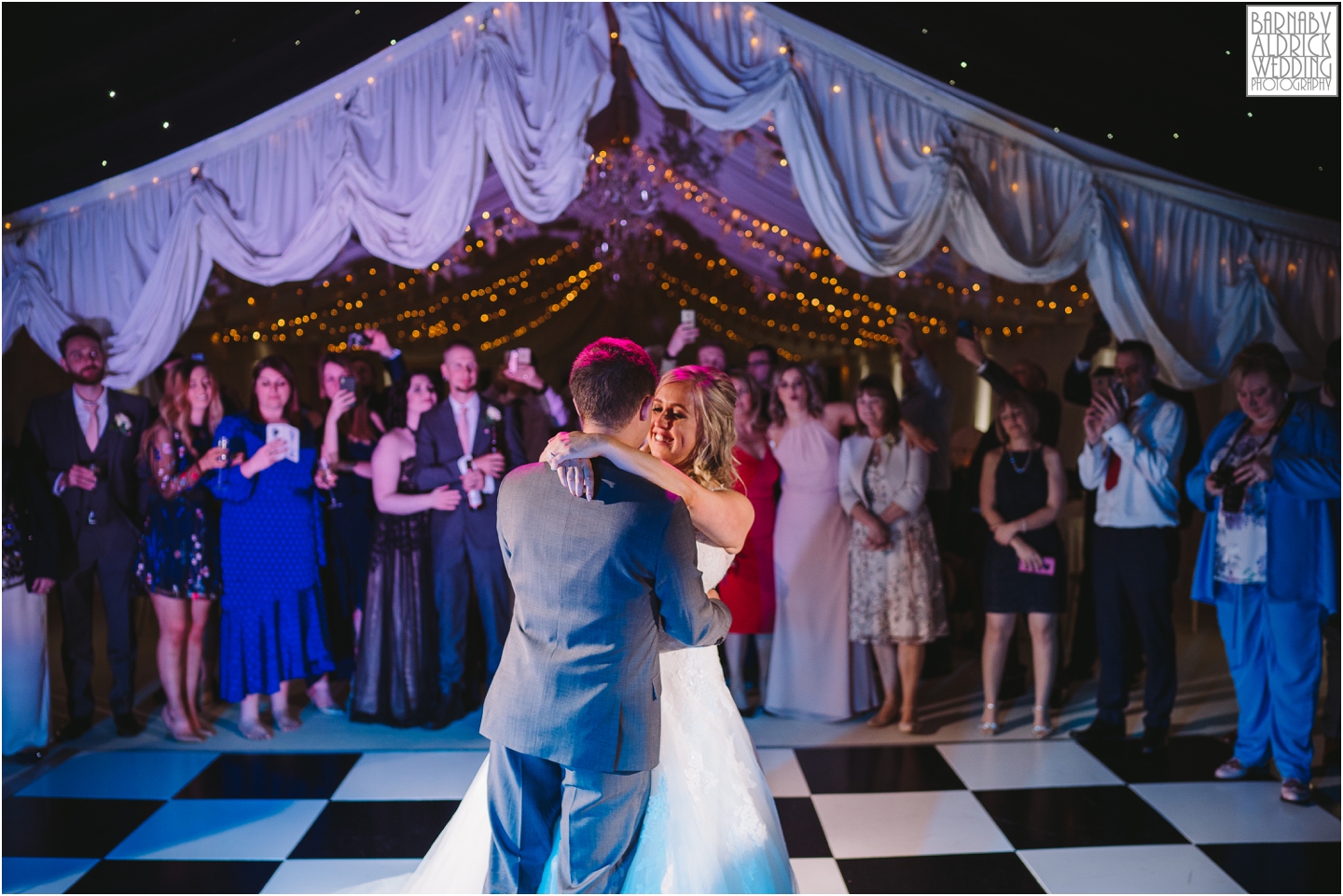 First Dance at Priory Cottages in Yorkshire, Wedding photos at Priory Cottages, The Priory Yorkshire