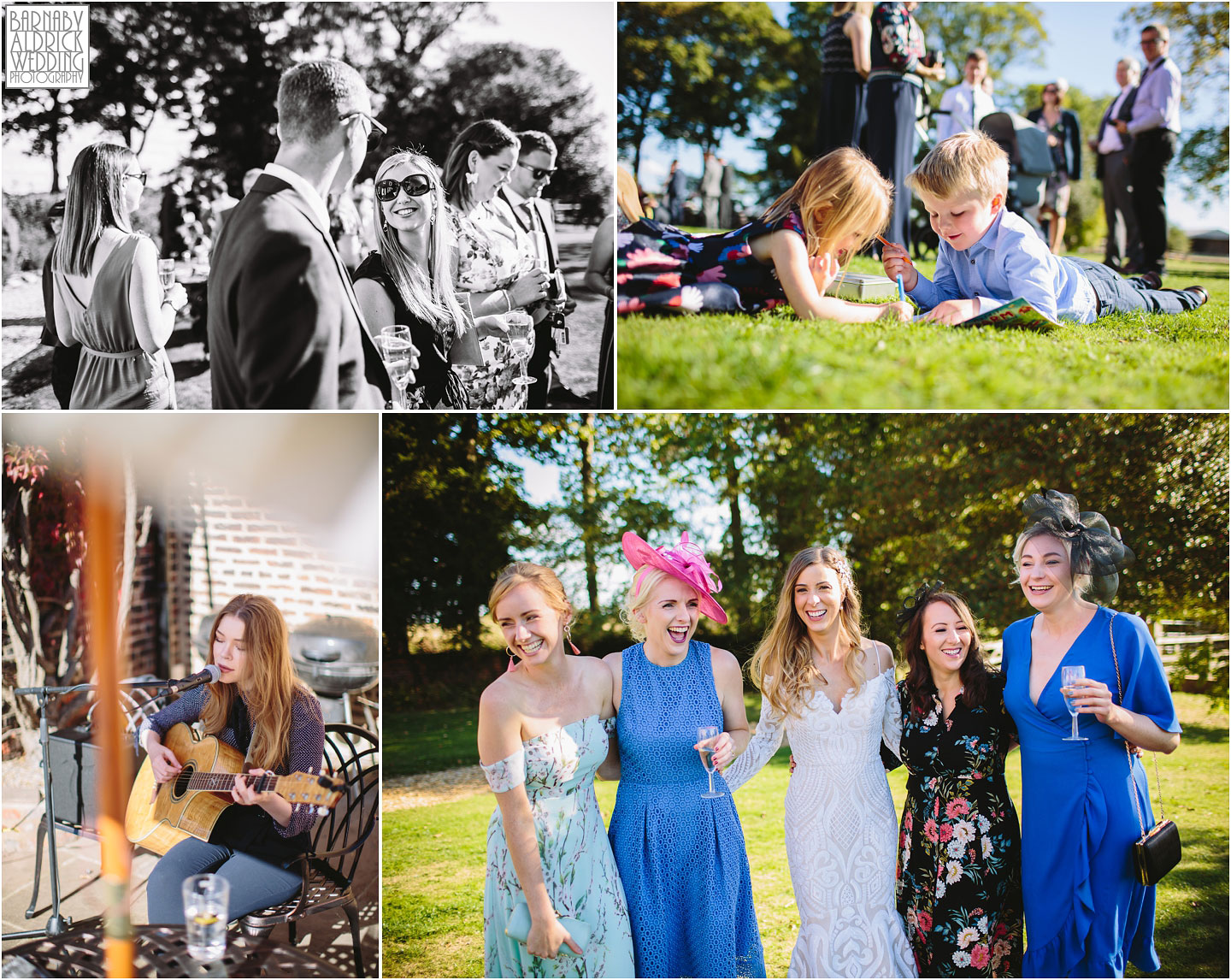 Guest reception at Hornington Manor, Wedding band at Hornington Manor, Hornington Manor Wedding Photography, Hornington Manor Wedding Photographer, Yorkshire Wedding, Yorkshire Wedding Photographer, York Luxury Barn Wedding Venue, Yorkshire farmhouse Wedding Barn