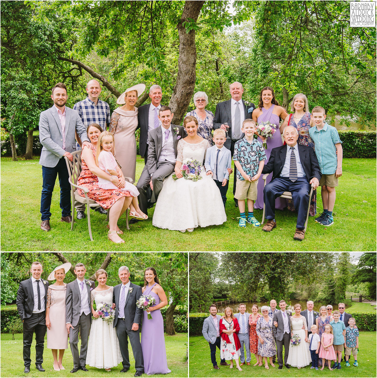 Wedding Group photos at The Pheasant Hotel Harome, The Pheasant Hotel Wedding Helmsley, Wedding Photography at The Pheasant Hotel North Yorkshire, North Yorkshire Wedding Photographer