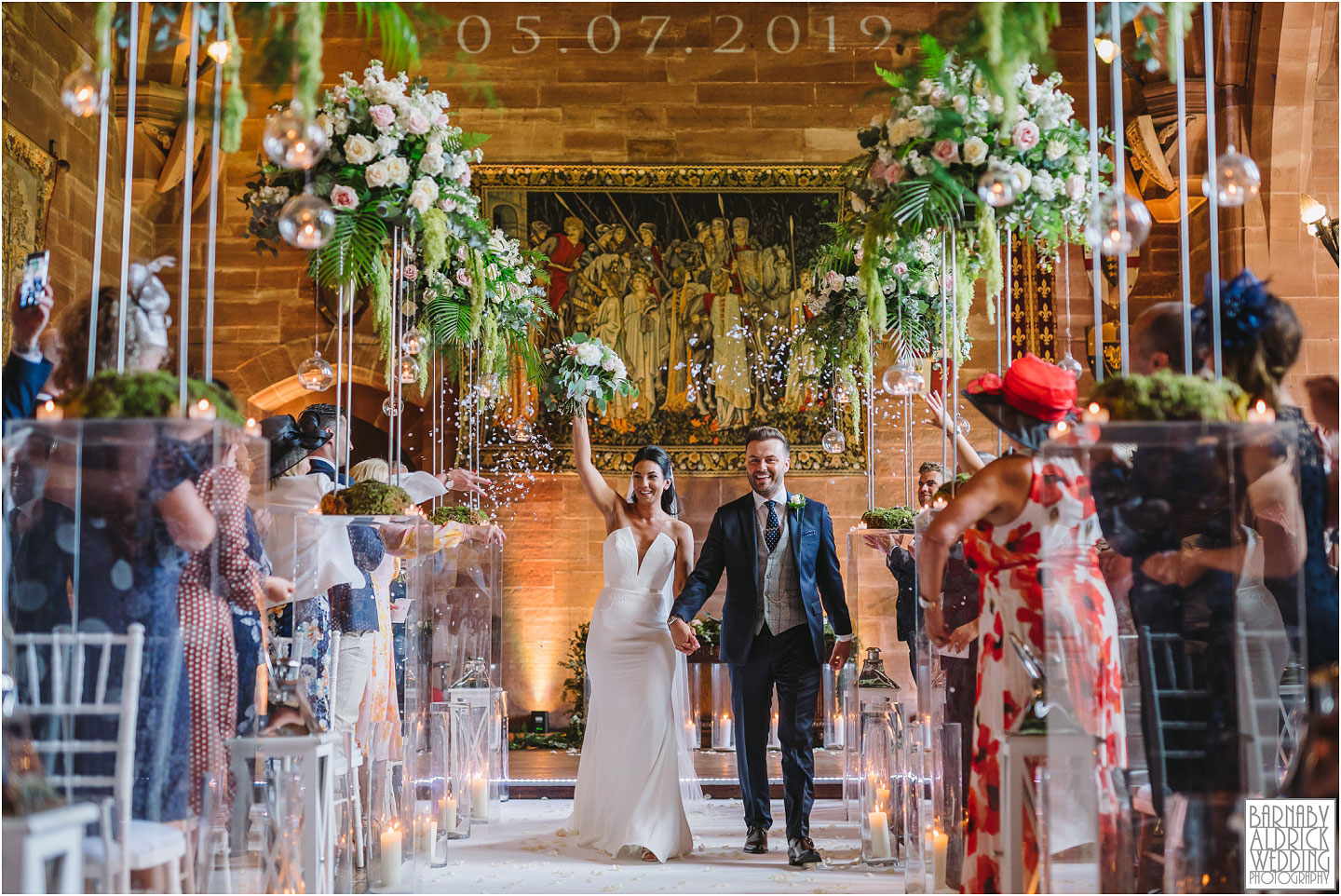 Confetti at Peckforton Castle Wedding Photos, Cheshire Wedding Photography at Peckforton Castle, Peckforton Castle Wedding, UK Castle Wedding