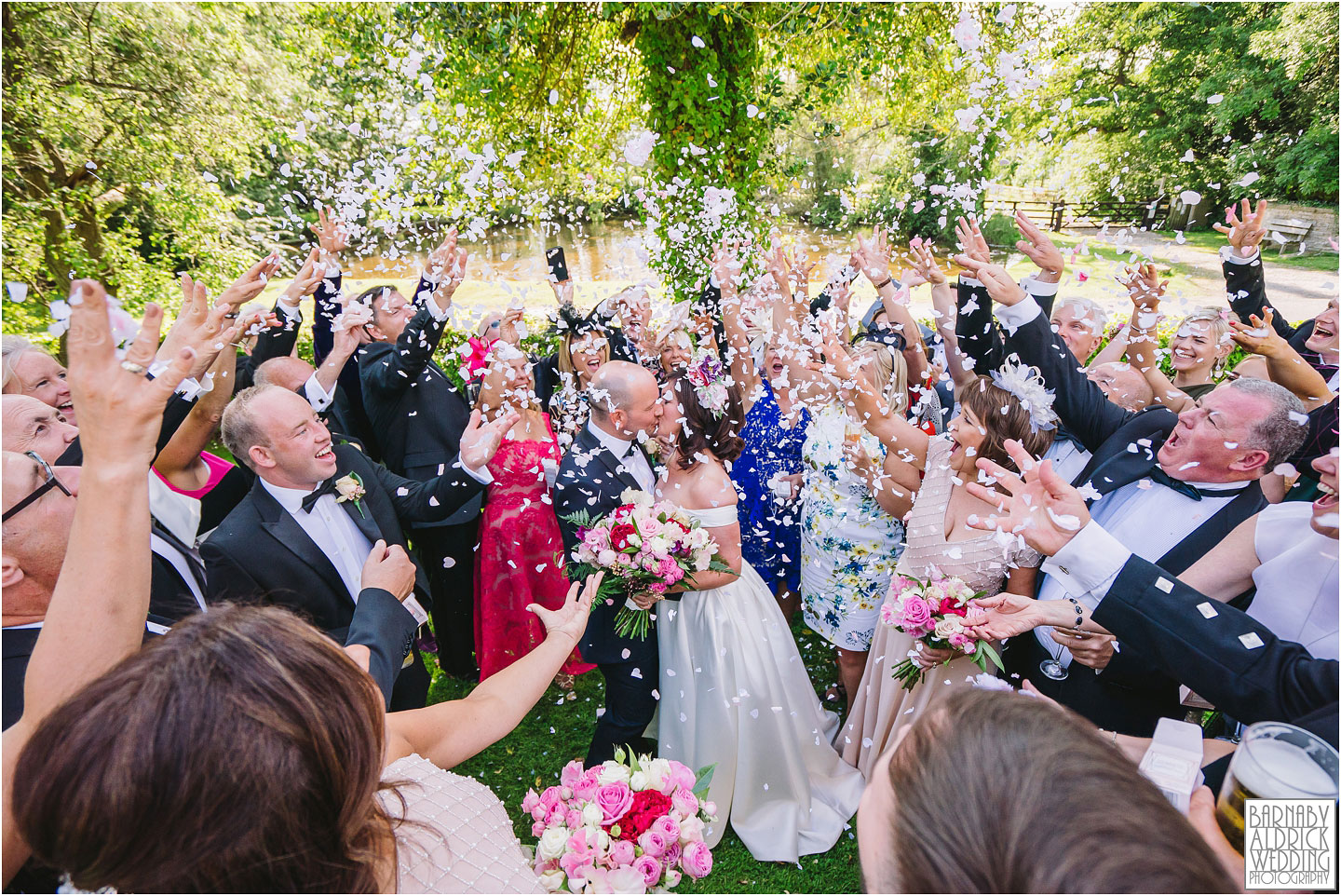 Confetti at the Pheasant, Harome Wedding Photography, The Pheasant Hotel Wedding, Wedding Photography at The Pheasant Hotel North Yorkshire, North Yorkshire Wedding Photographer