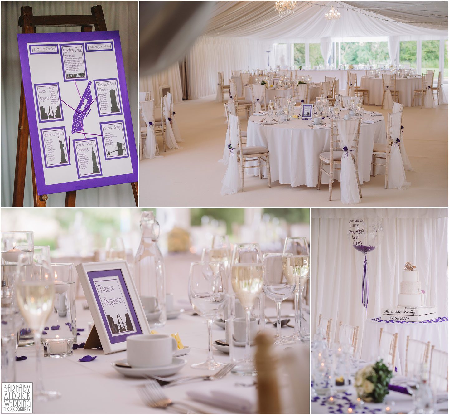 Priory Cottages Wedding Marquee, Meal space at Priory Cottages Yorkshire, Bright white wedding marquee, Wedding breakfast ideas
