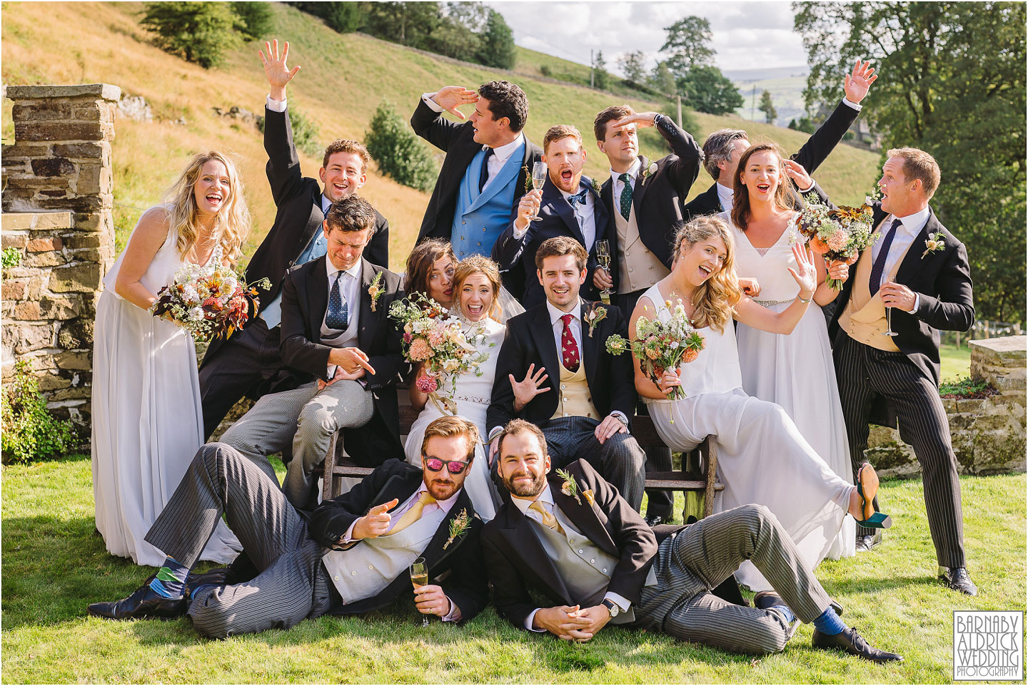 Amazing bridesmaids and groomsmen group photos