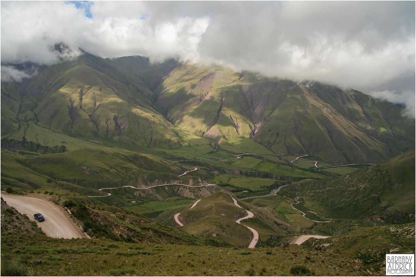 Driving through Salta Landscape Argentina