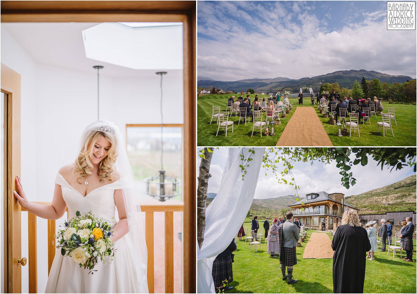 Outdoor lochside wedding at Carrick Castle Estate Lodge Wedding, Loch Goil Wedding photos, Argyll Forest Park Wedding Scotland, Scottish Wedding, Scottish Lockdown Wedding, Scottish Wedding