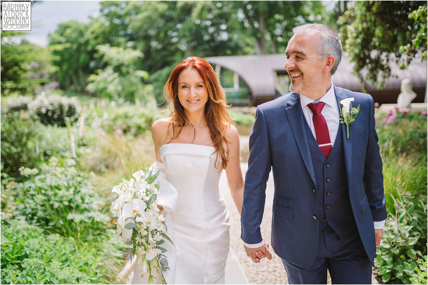 Bowcliffe hall wedding couple portrait photograph by the Blackburn Wing