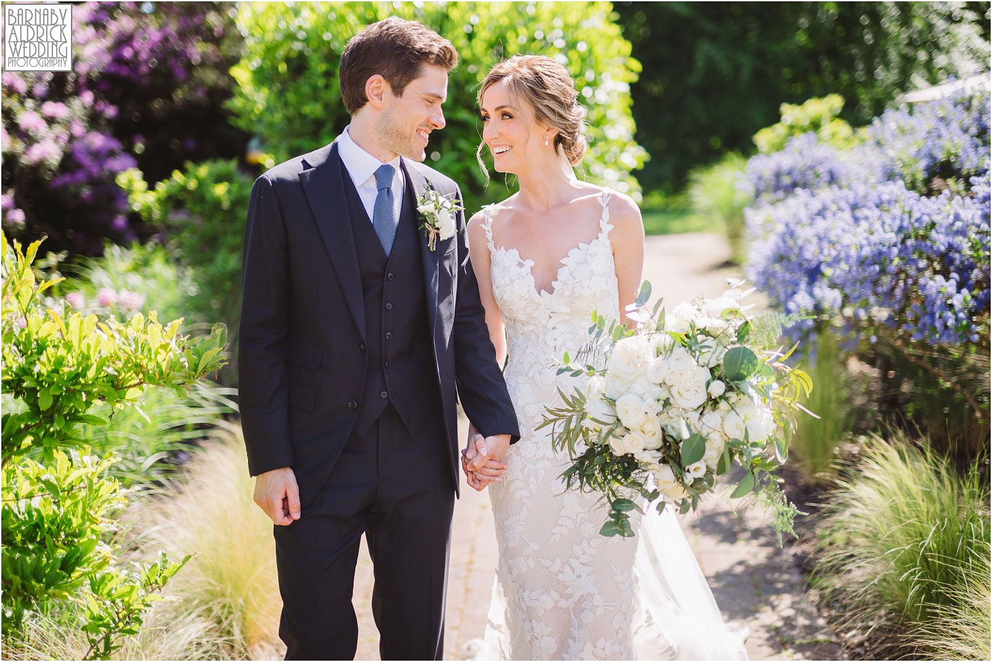 Rudding Park Wedding portraits, Yorkshire Photographer Barnaby Aldrick, Rudding Park Harrogate Wedding Photos, Spring Yorkshire Wedding Photos