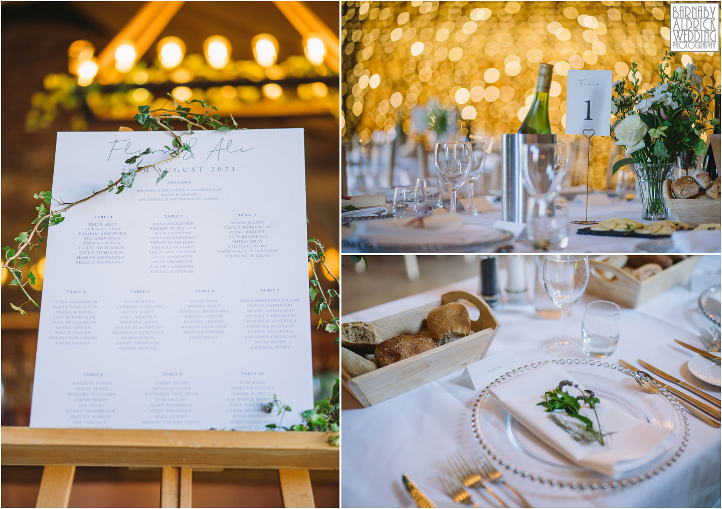 The Wedding Breakfast Barn table details at Hornington Manor, Wedding band at Hornington Manor, Hornington Manor Wedding Photography, Hornington Manor Wedding Photographer, Yorkshire Wedding, Yorkshire Wedding Photographer, York Luxury Barn Wedding Venue, Yorkshire farmhouse Wedding Barn