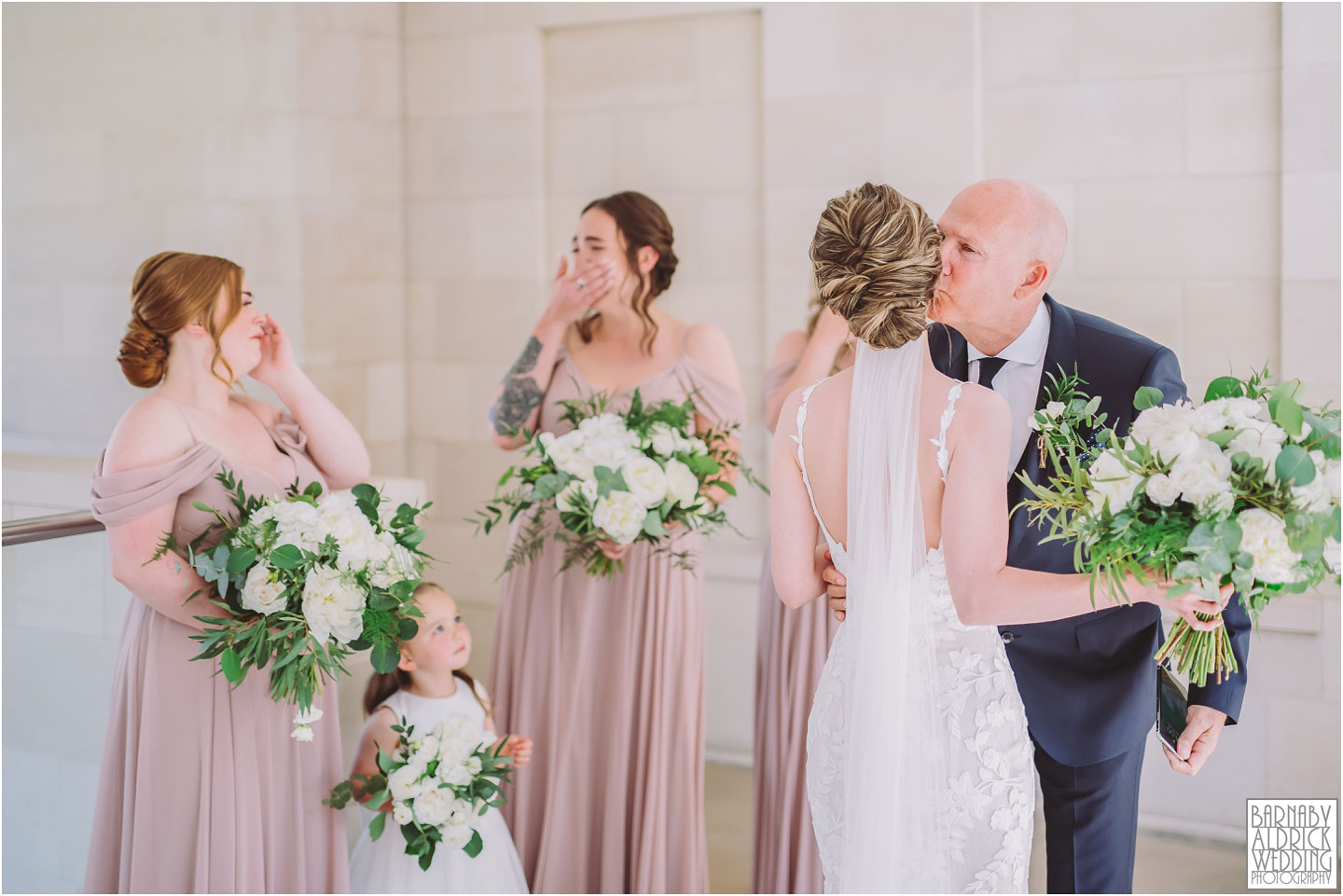 Rudding Park Wedding Photos, Father daughter wedding moment,