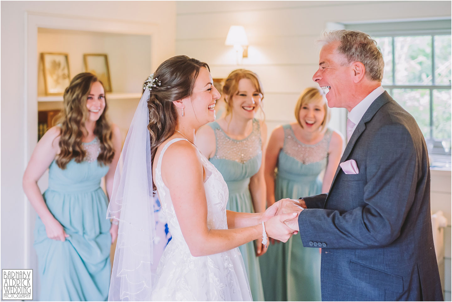 Fig House Middleton Lodge Wedding Photos, Father daughter wedding moment,