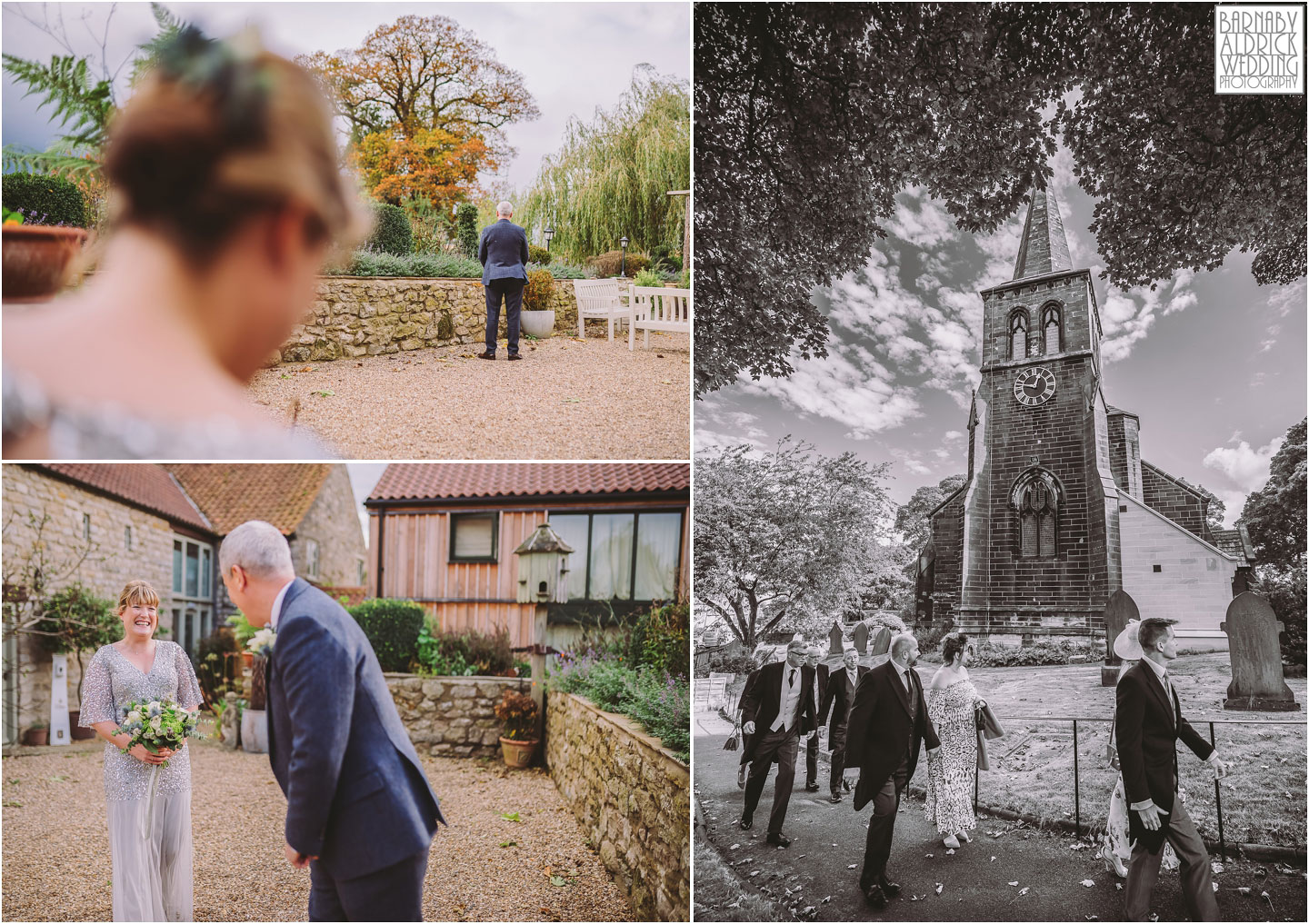 Star Inn Harome wedding photos, Cross House Lodge Photos, First look wedding