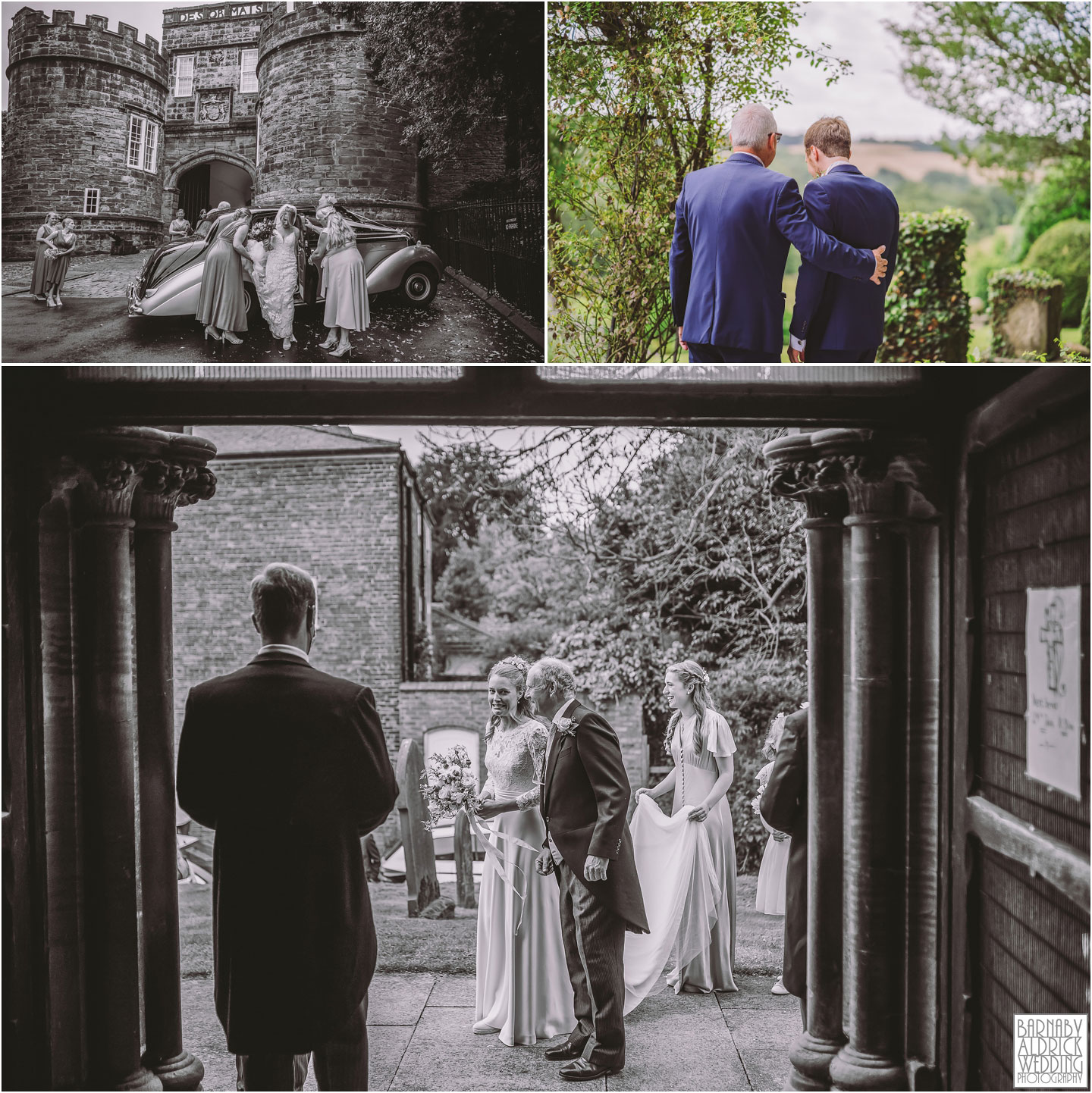 wedding photos at Skipton Castle
