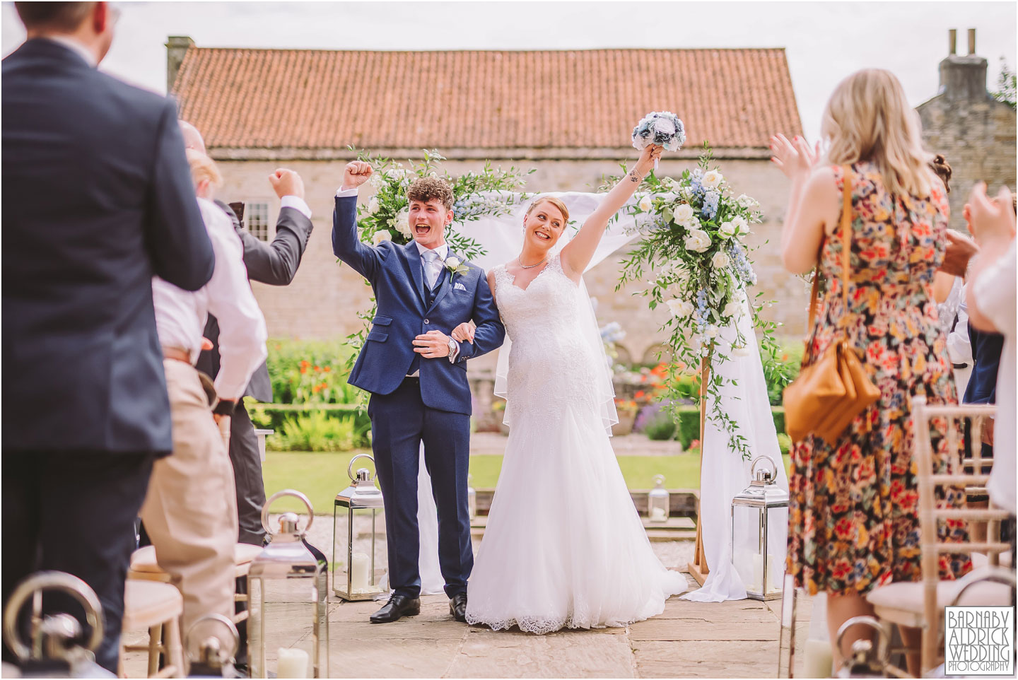 Wedding celebration at Priory Cottages wetherby, Priory Cottages Yorkshire wedding,